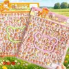 Pegatinas de Dibujos Animados de Doble Capa Tridimensionales para Decoración de Agenda, Pegatinas Lindas de Algodón Burbuja de Dibujos Animados, Pegatinas Creativas para Niños al por Mayor