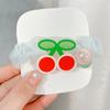 Cuerda de Cuentas Estilo Coreano para Niñas Lazo para el Cabello de Niña Anillo para el Cabello de Gusano Pequeño de Fruta de Dibujos Animados Accesorios para el Cabello de Flor para Moño de Bola de Niña
