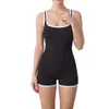 Conjunto de yoga de una pieza de alta gama para mujer, mono sin espalda para fitness, body ajustado para deportes de baile con almohadillas en el pecho, conjunto para yoga aéreo