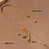 Corda de pingente tecida à mão, corda de colar, fivela de paz Pixiu de jadeíta, corda de colar de alta qualidade, versátil