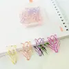 Fabricantes de origen de Dongguan clip para papel de forma especial de tulipán de color clip para papel de color papelería de oficina etiqueta de libro de metal carpeta