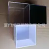 Caixa de Armazenamento com Botão de Material de Prateleira Branco Preto Transparente 6*6*5cm Caixa de Exibição de Peças de Ferragem