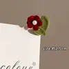 Presilha de Cabelo com Franja Novo Estilo 2026 para Mulheres, Mini Presilha de Garra Flor de Veludo, Pequeno Acessório de Presilha de Cabelo Fofo de Princesa