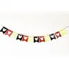 Mickey Minnie bandeira de feltro pingente de porta decoração de festa de aniversário layout de cena banner do Mickey flor de feltro