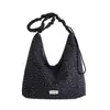 Bolsa de Nylon Floral Perezosa Estilo Coreano para Mujer 2026 Nueva Versátil para el Trabajo Bolso de Hombro Cruzado Bolso Tote de Gran Capacidad