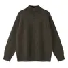 Bei Jie Roupa Masculina 2026 Outono Nova Chegada Gola Alta Suéter Estilo Old Money Masculino Tricô Grosso Roupa de Fora Solta