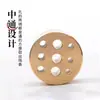 Suporte de Incenso de Latão com Nove Furos para Incenso em Bastão, Incenso Pequeno, Acessórios para Queimador de Incenso, Suporte de Incenso Redondo, Suporte para Sândalo, Interior de Casa, Cerimônia Budista, Base para Suporte de Incenso