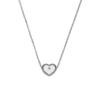 Collar con Colgante de Corazón Estilo Europeo y Americano Transfronterizo para Mujer Acero Inoxidable Corazón de Durazno Collar de Moda de Acero de Titanio Collar de Amor para Mujer