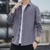 Atacado de fábrica camisa solta dos homens de manga comprida casual camisa de trabalho primavera e outono todos - combinando casaco dos homens assentamento camisa moda