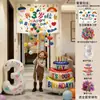 Conjunto de Decoração para Festa de Primeiro Aniversário de Bebê com Balões de Número e Corda para Decoração de Cenário