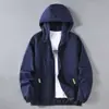 Abrigo para hombre de verano protección solar ropa talla grande holgado combinable simple con capucha deportivo casual chaqueta abrigo fino