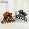 Wjia Elegante Francés de Gama Alta Clip Hueco de Flor de Ácido Acético Pinza Tiburón Elegante Femenina Pinza para el Cabello Pinza Pinza Accesorios para el Cabello