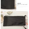 Fábrica de sacos para óculos atacado preto cordão saco de armazenamento para óculos de sol portátil simples multiuso tecido composto saco para óculos