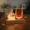 Dia do Professor Acrílico Madeira Maciça Luminária de Mesa Ornamento de Mesa Lembrança Criativa Lâmpada de Cabeceira para Temporada de Volta às Aulas Transfronteiriço