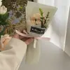 Día de San Valentín y Día de la Madre Ramo Artificial de 3 Rosas con Caja de Regalo, Ramo de Regalo, Ramo de Jabón de Claveles