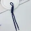 Nova Corda Trançada de Nylon Joias Feitas à Mão DIY Pingente Rosa Chaveiro de Corda de Nylon Decoração Pendurada Acessórios de Corda