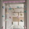 Sombreros de Buena Suerte Hatsune Home Nube Linda Cortina de Puerta Decorativa Colgante sin Clavos Entrada de Vestidor para el Hogar Cortina Divisoria