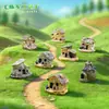 Zakka Love Sea 8 - Accesorios de decoración de micropaisajes para casas pequeñas, adornos de resina para casas pequeñas, adornos para villas