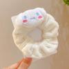 Kulomi Head Rope - Anillo para el pelo de intestino grueso de peluche japonés Sanrio, banda para el pelo para mujer con diseño de perro Yugui, banda para el pelo para lavarse la cara, joyería para otoño e invierno