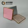 Caixa de Pó Rosa de Quatro Cores, Sombra para Olhos, Corretivo, Caixa Vazia para Contorno, Tampa Flip-Top com Espelho, Material de Embalagem para Pó de Maquiagem