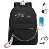 Nueva Bolsa de Hombro con Cadena Estilo Similar a StrayKids Lifting Surrounding Recargable por USB Bolsa de Ocio Mochila de Viaje Venta al por Mayor