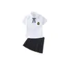 Ropa de Performance para Niños Camisa Blanca Pantalones Cortos de Manga Corta Camisa para Foto de Niño Traje de Performance Ropa Infantil Vestido para Niña de las Flores