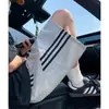 Shorts Finos de Verão Masculinos, Calça de Cinco Pontos Listrada de Seda Gelada de Secagem Rápida, Shorts de Praia Esportivos para Meninos Jovens