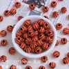 Acessórios de cola cremosa de desenho animado com contas furadas de basquete, corrente para celular DIY feita à mão, acessórios de resina, material para joias, pesagem