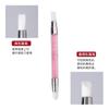 Caneta de Silicone Dupla Ponta para Nail Designers, Bastão de Pressionar para Escultura, Pó Espelho Mágico, Materiais para Nail Art, Kit de Unhas Postiças, Gel para Escultura