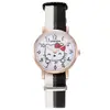 Reloj de Lona KT Cat Famoso en Internet Estudiantes Mujeres 2021 Nuevo Niños Estilo Coreano Simple Resistente a Roturas Reloj de Cuarzo