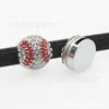 Balón de fútbol de bola de diamante con goteo de goma, accesorios para balones deportivos, llavero creativo DIY, pulsera, suministros para fans