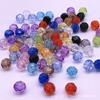 Acrílico transparente 32 cuentas angulares talladas imitación Cristal DIY accesorios de joyería pulsera iluminación bolsa tejida accesorios con cuentas