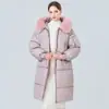 2026 Inverno Novo Estilo Gola Grande de Pelo Jaqueta de Algodão Feminina Casual Moda Versátil Jaqueta de Algodão Roupas de Algodão Casaco de Algodão Feminino Roupa de Proteção Térmica