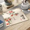 Nueva Tela Cubierta para Bandeja de Té Estilo Chino, Cubierta Cuadrada Simple Antipolvo, Mantel Cubierta para Taza de Té y Mesa de Té, Cubierta Cuadrada Antipolvo Multiusos