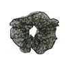 Goma de Pelo Fruncida Floral Oversize Fresca y Linda Nueva para Moño de Mujer Accesorio para el Cabello de Boutique