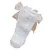 Calcetines con Moño para Mujer, Media Pantorrilla, Estilo Japonés JK Lindo, Regalo para Novio, Lolita Hada, Encaje Blanco
