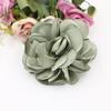 Acessórios de vestuário diy tecido coreano artesanal grande flor rosa acessórios de cabelo segurando flores materiais de decoração de casamento