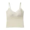 Otoño Retro Color de Contraste Lunares Malla Encaje de Pestañas Copa Fija Sexy Chica Caliente Cuello en V Camisola Ropa Interior Mujer