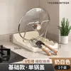 Prateleira de Armazenamento de Cozinha Multifuncional Display de Armazenamento de Alto Valor Suporte Integrado para Prato e Suporte para Tábua de Corte Prateleira de Armazenamento de Bancada