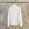 Malha de Gola Redonda Malha Masculina Marca Moderna Bonita Outono e Inverno Camiseta Básica 2025 Novo Top Elegante Slim Masculino