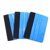 Ferramenta para Película de Carro Raspador Azul Adesivo de Flanela Raspador Macio Película que Muda de Cor Roupa de Carro Feltro de Lã Fiapos