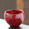 Taza de Té de Cerámica Esmaltada, Taza de Maestro, Taza de Degustación de Té, Taza de Juego de Té Kung Fu, Taza Huevo de Dragón con Esmalte Tenmoku, Tazón de Té, Taza Individual