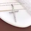 Colgante Transfronterizo Europeo y Americano Cruz de Cobre Microincrustado Circonita Diseño de Personalidad de Nicho Moda Versátil Accesorio que No se Desvanece