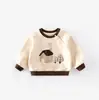[Sem Trocas ou Devoluções] Moletom Infantil de Desenho Animado 2026 Nova Primavera e Outono para Meninos Estilo Coreano Estilo Britânico Camiseta Estampada