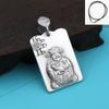 Colgante Dios de la Riqueza de Plata Esterlina 999 para Hombre y Mujer Plata Francesa Antigua Sencillo Personalidad Moda Retro Colgante Estilo Étnico Joyería de Plata