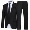 Novo terno masculino transfronteiriço de duas peças, blazer formal profissional de negócios para padrinhos e noivos, traje de casamento