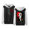 Sudadera Unisex Tallas Grandes Black Clover para Parejas Sudadera con Capucha de Moda con Capucha de Contraste