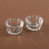Copo de vidro transparente para vela de aromaterapia Recipiente para vela Castiçal unha arte copo de cristal base de vidro ameixa atacado