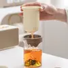 Juego de té de viaje portátil completo para uso en casa y al aire libre, adecuado para preparar té, incluye tetera y tazas, ideal para reuniones anuales de empresa y regalos festivos, se puede imprimir con logo