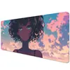Producto exclusivo transfronterizo para Amazon: Alfombrilla de ratón popular con temática floral y de plantas, tamaño grande, engrosada, bordes sellados, alfombrilla de escritorio para juegos, antideslizante de goma